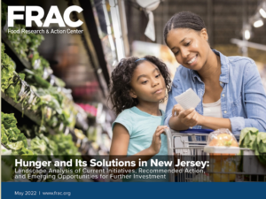 FRAC study cover image with a Black mother and daughter in a grocery store, near leafy greens, looking at a grocery list together