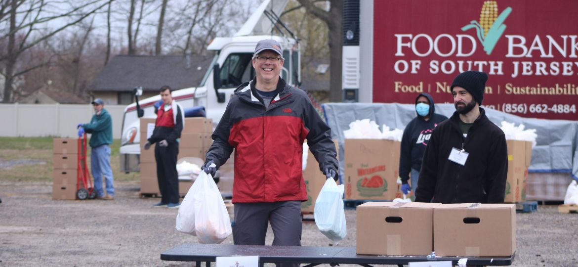 Fred volunteering at Lindenwold Hope Mobile