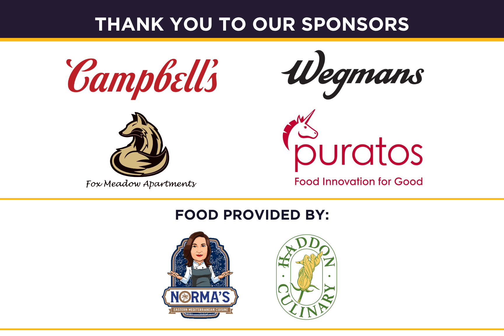 thank you 2026 sponsors